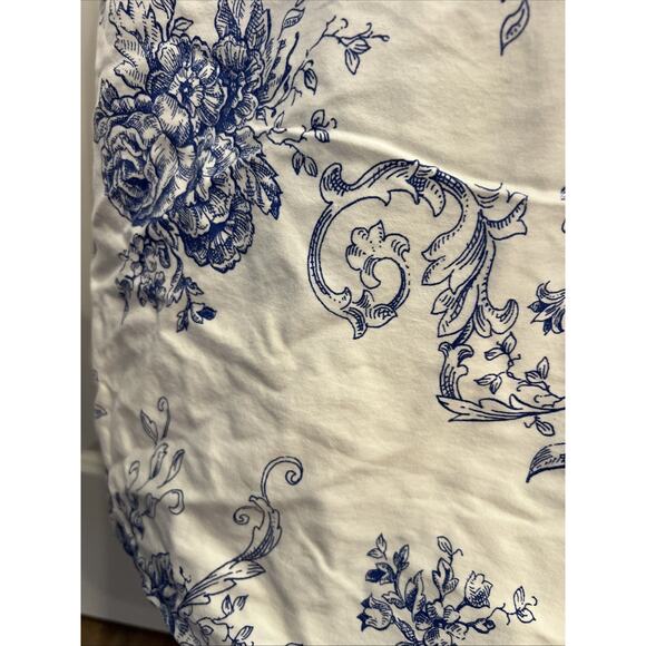 Melange Home Duvet Cover Navy Toile, King Size 80 x 104” 100% Cotton - Picture 3 of 15